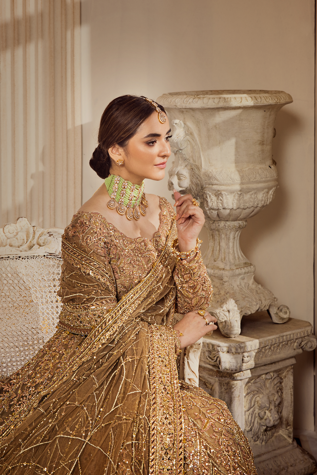 Shop Golden Aura Online at Erum Khan