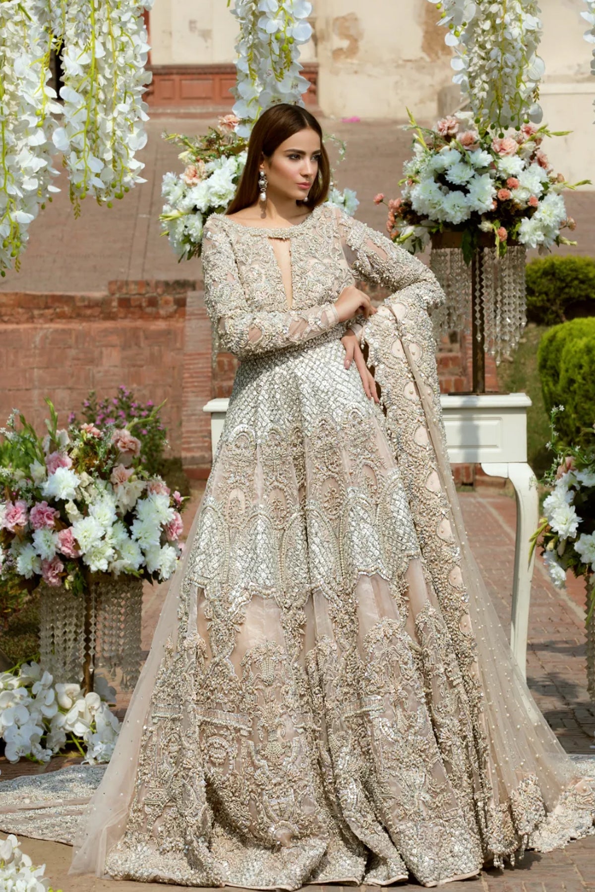 Shop Pink Tail Bridal Online at Erum Khan