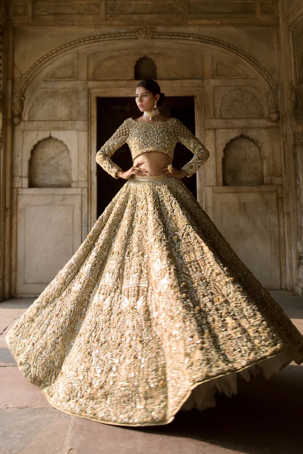 Shop Rose Gold Bridal Online at Erum Khan
