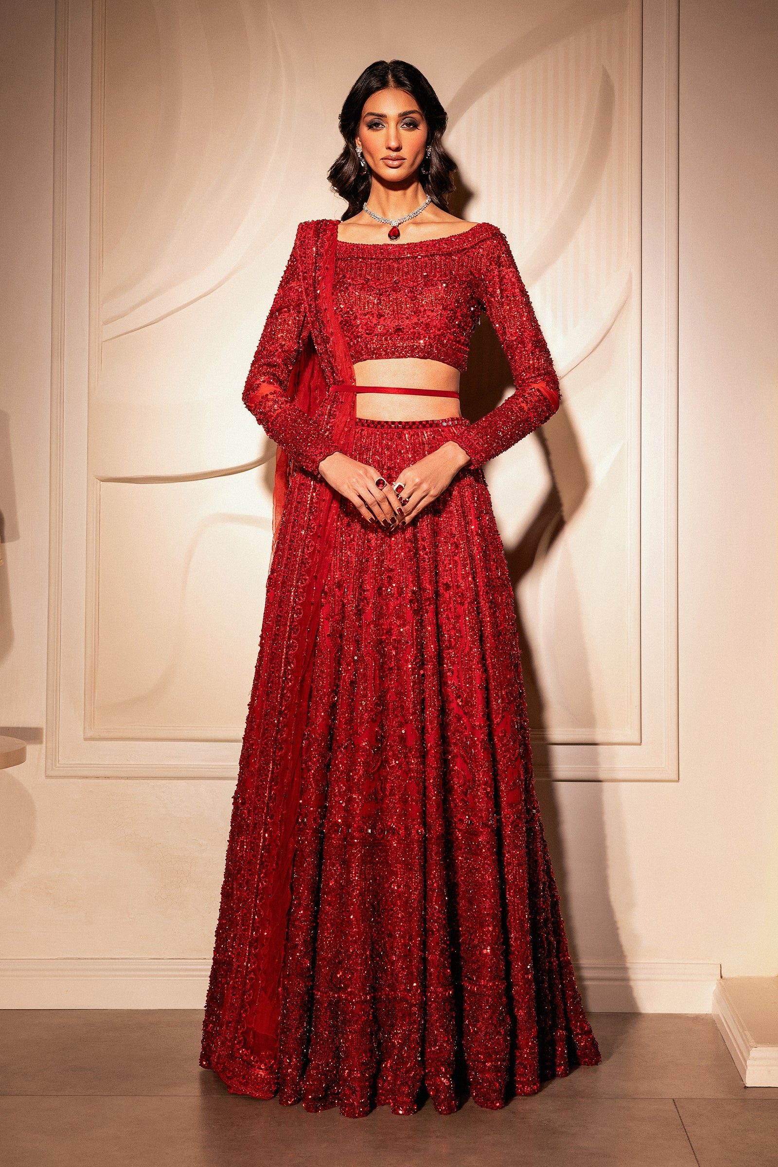 Shop Crimson Bloom Online at Erum Khan