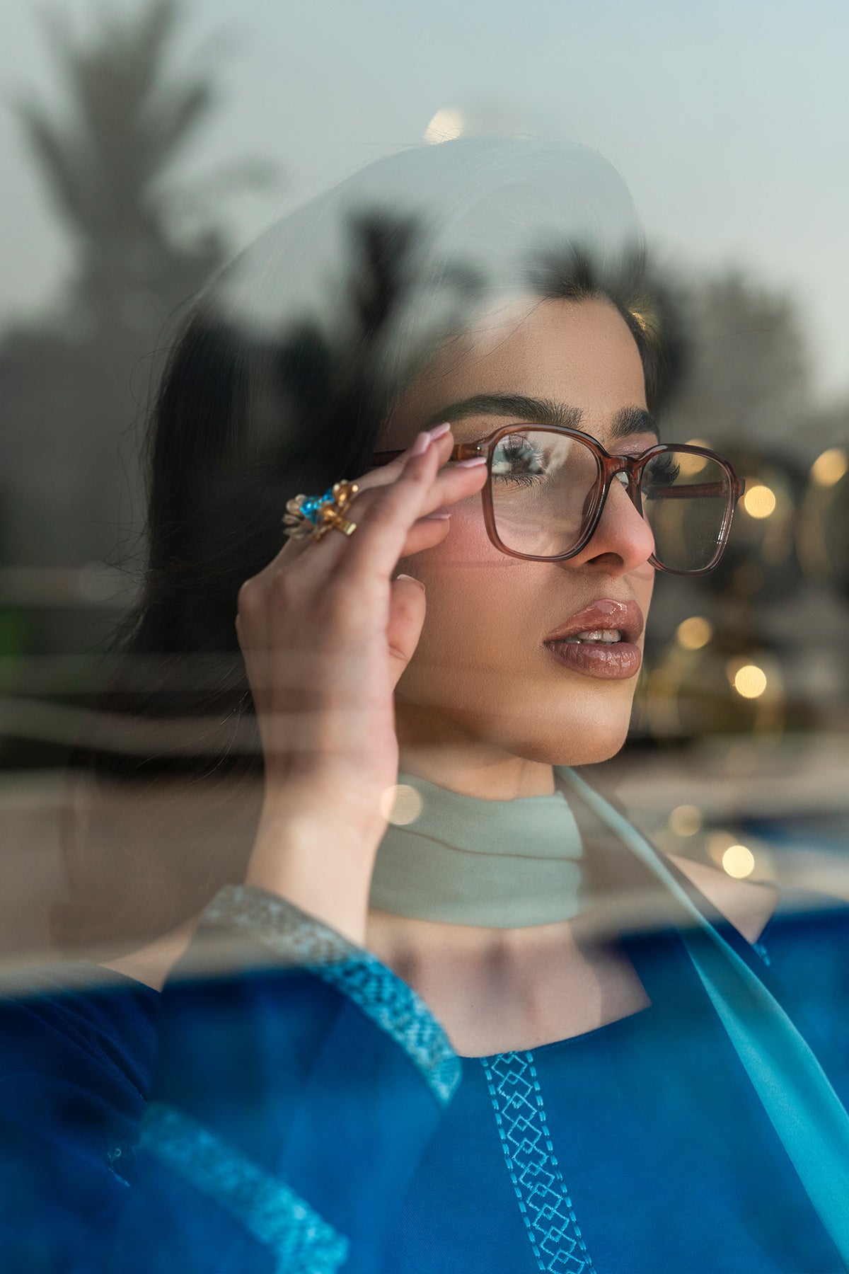 Shop Midnight Teal Online at Erum Khan