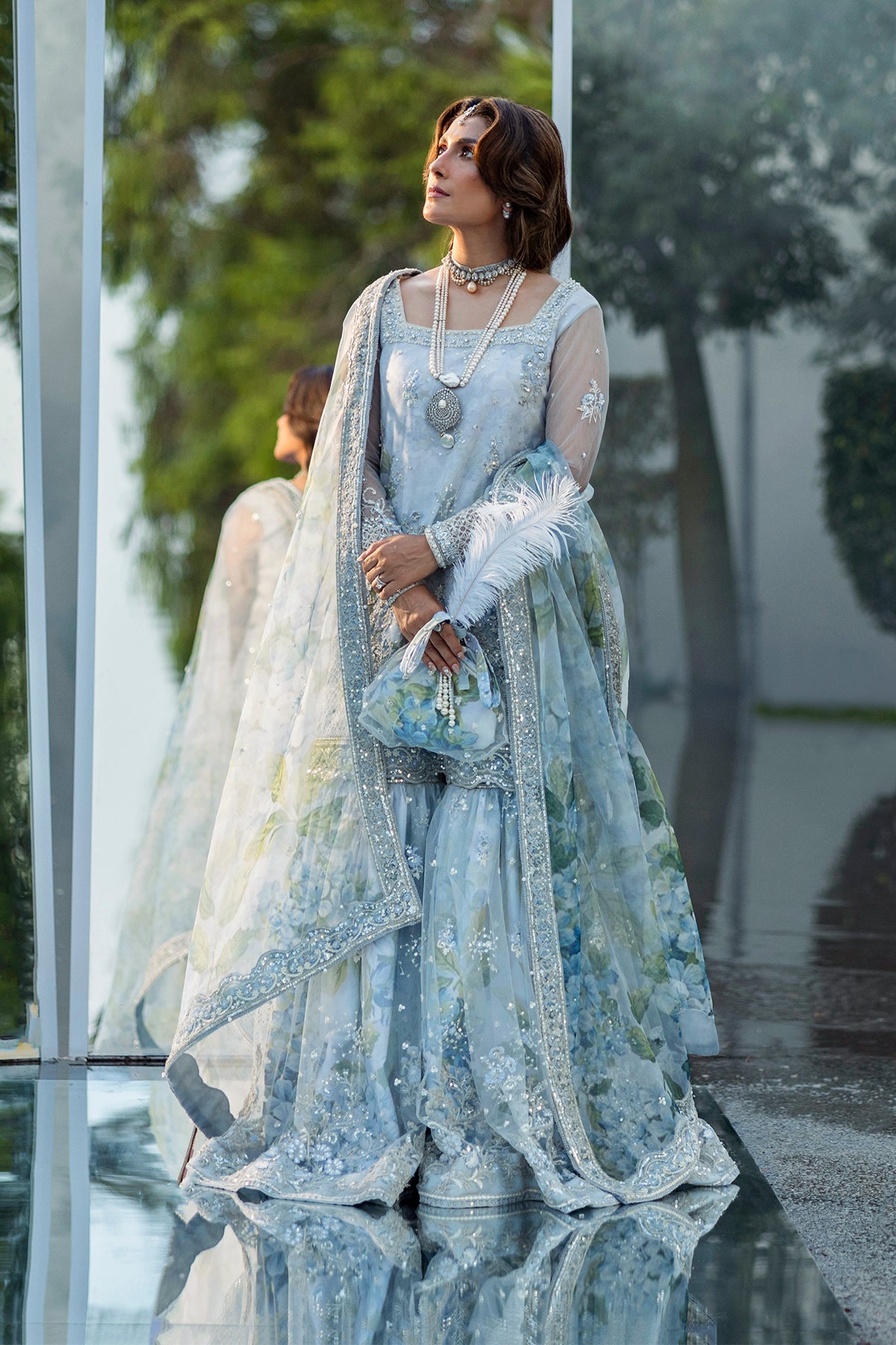 Shop Floral Drop Online at Erum Khan