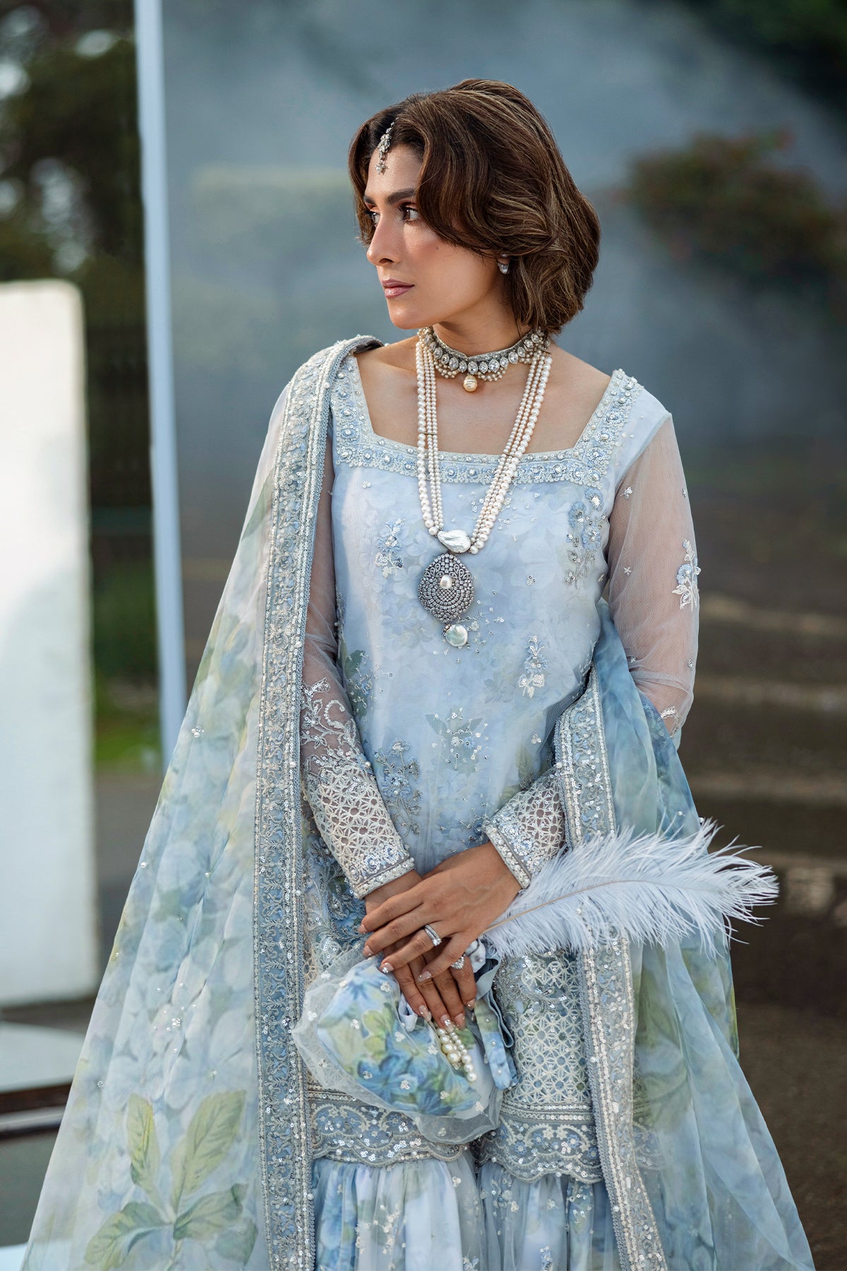 Shop Floral Drop Online at Erum Khan