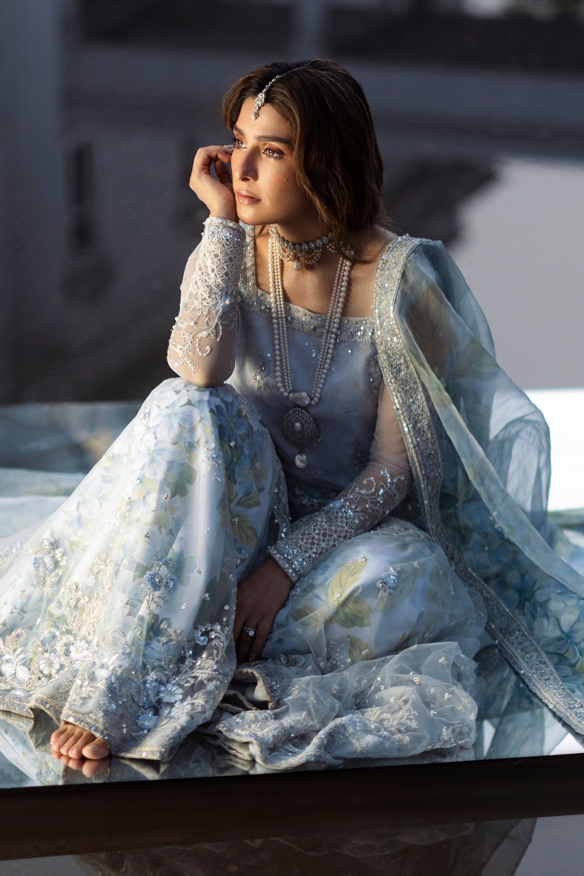 Shop Floral Drop Online at Erum Khan
