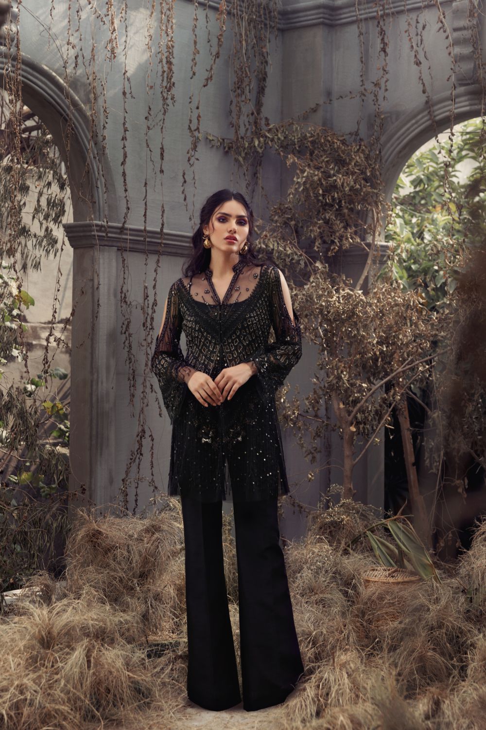 Black Jacket (Black Color) - Erum Khan