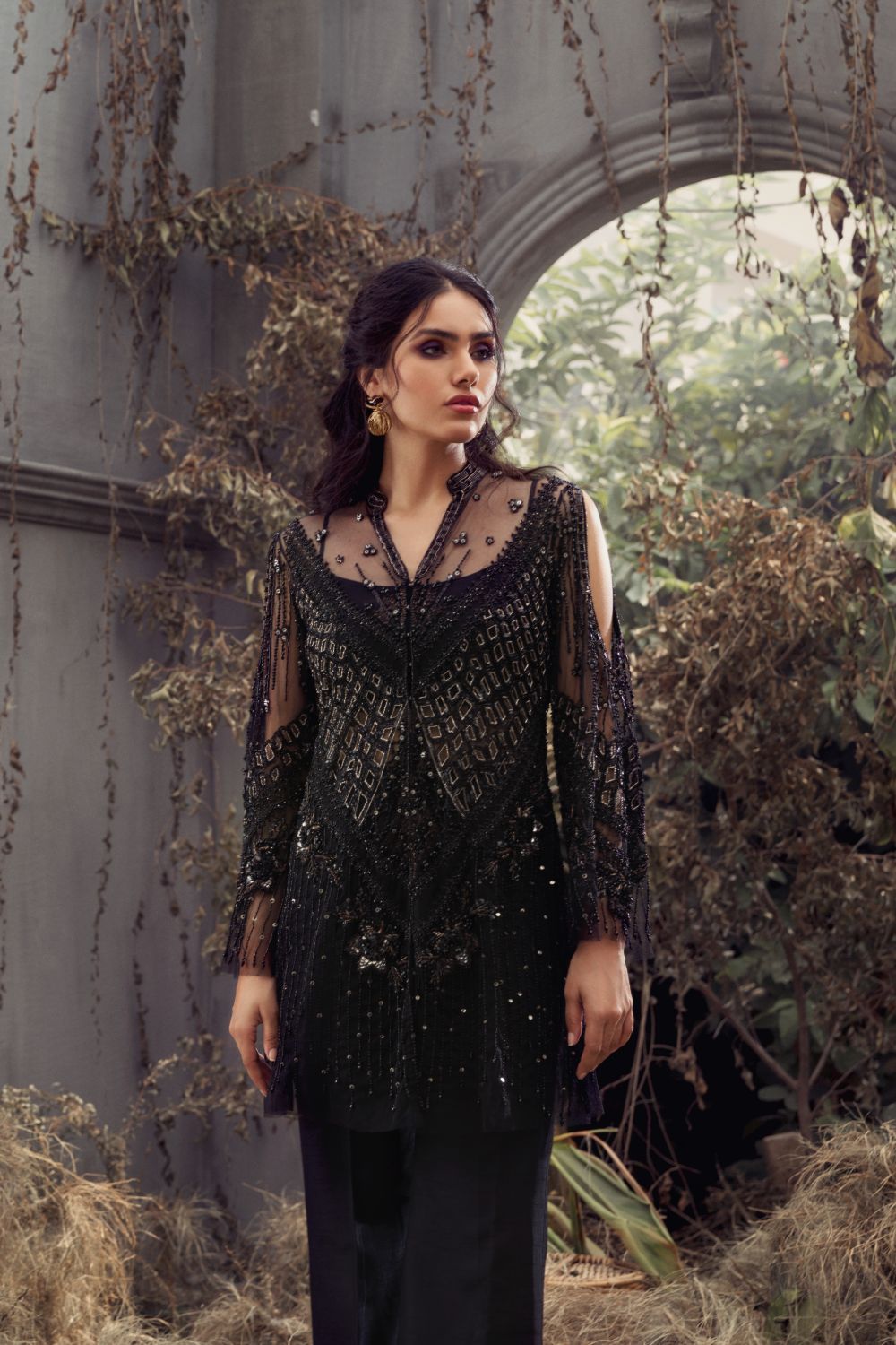 Shop Black Jacket Online at Erum Khan