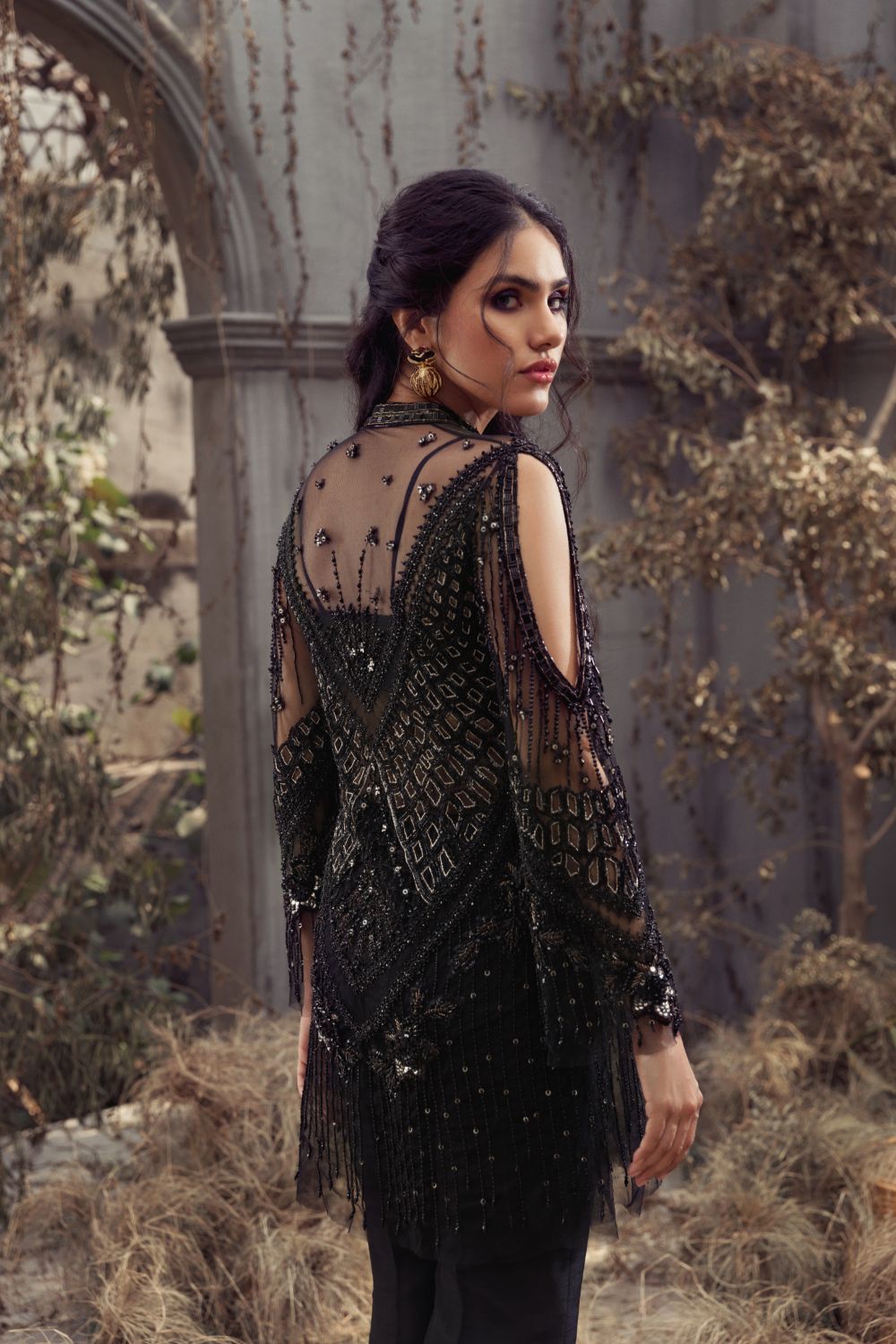 Black Jacket (Black Color) - Erum Khan