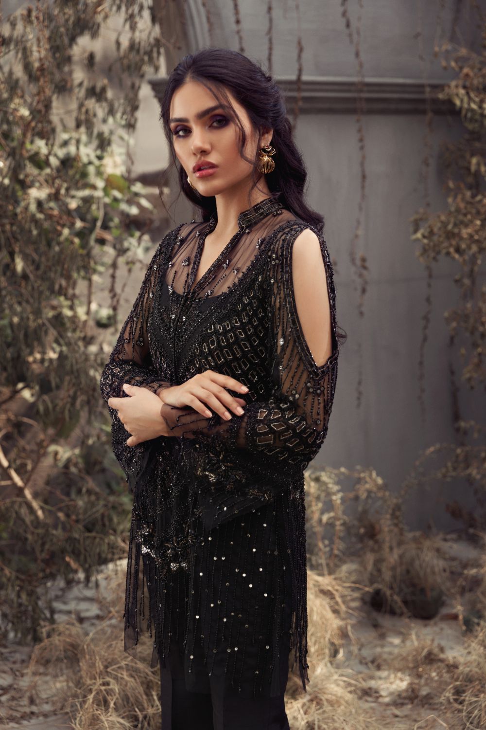 Shop Black Jacket Online at Erum Khan