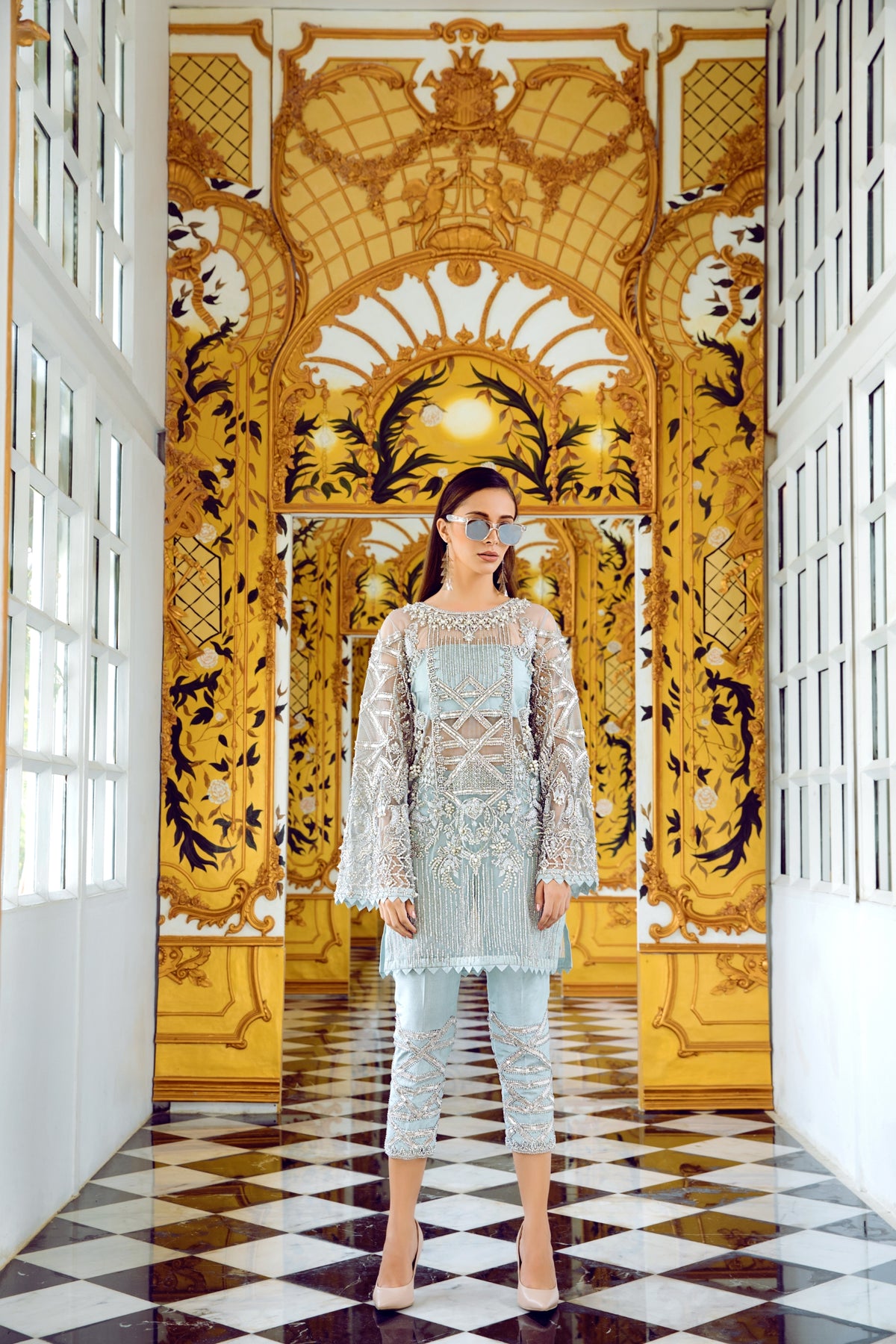 Shop ICE BLUE GOTTA SHIRT Online at Erum Khan